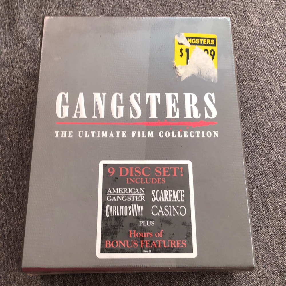 Sealed GANGSTERS 9 Disc Set The Ultimate Film Collection Hours of Bonus Features